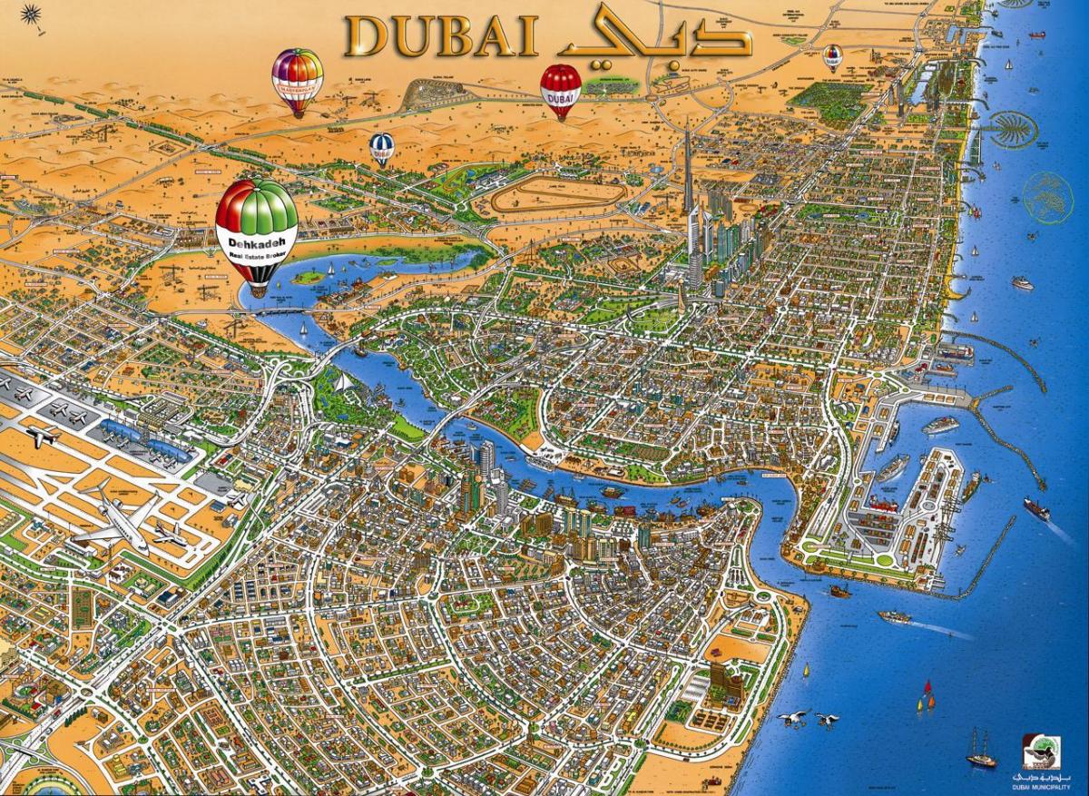 карта Дубаи цреек