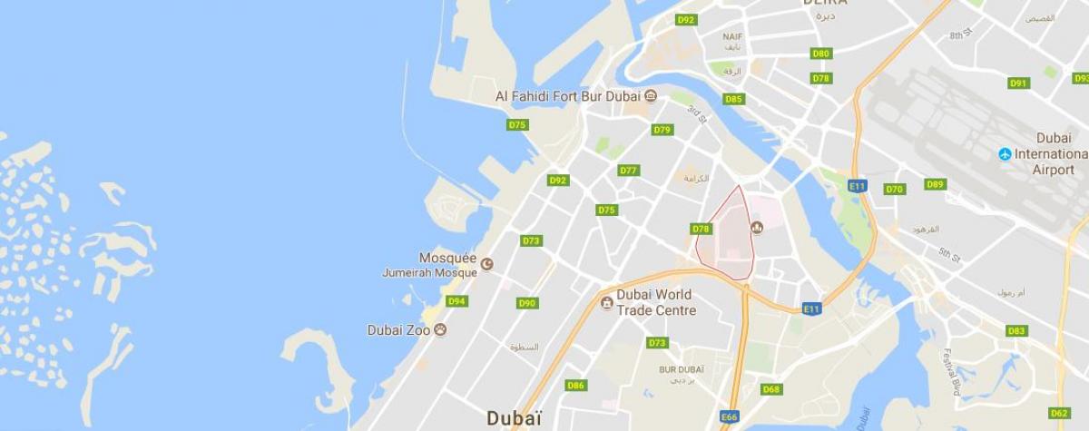 карта Оуд Мета Дубаи