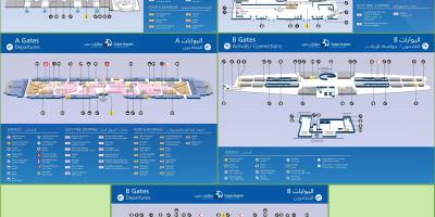 Дубайский Међународни аеродром терминал 3 мапи
