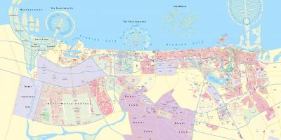 Мапа града Дубаи