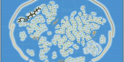Карта света острво Дубаи