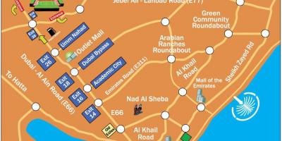 Рагби Дубаи локација на мапи