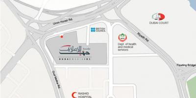 Рашид болница Дубаију локација на мапи