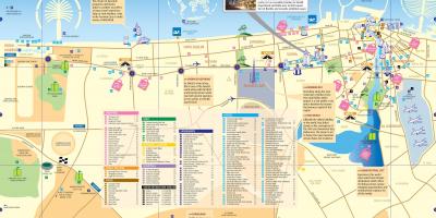 Карта центра града Дубаи