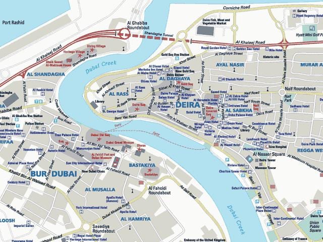 карта Деира