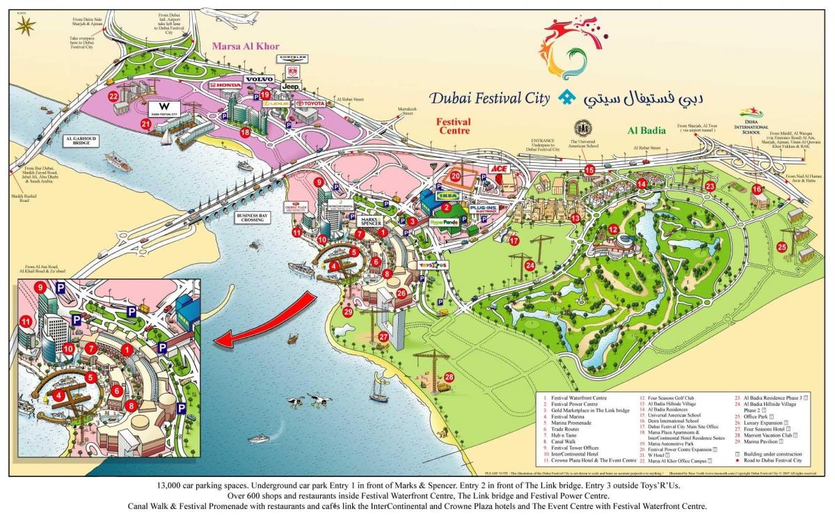 Дубаи карта фестивала