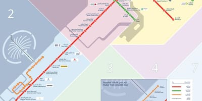 Линија Дубаи метро карта