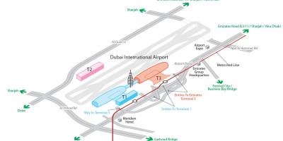 Аеродром Дубаи мапи