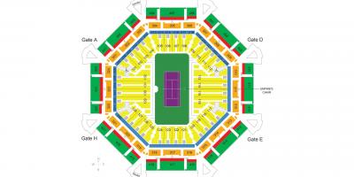 Карта тениски стадион Дубаију